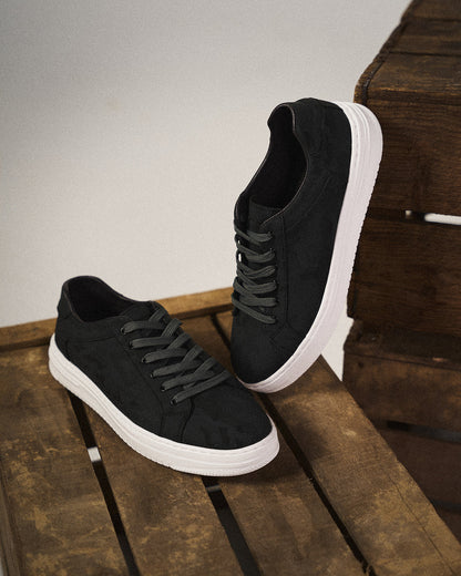 Classic leather stitched everyday trainers for men | Belmont -3