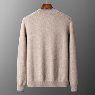 Pure cashmere zip everyday jacket for men | Riku -10