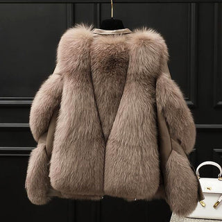 Luxe faux fur statement jacket for women | Valentina -2