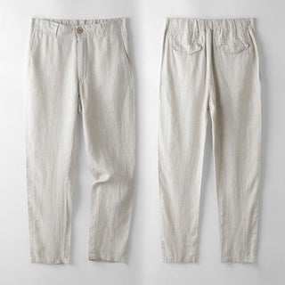 Elegant linen tailored suit set for men | Sandro -8