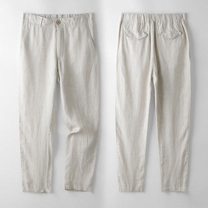 Elegant linen tailored suit set for men | Sandro -8