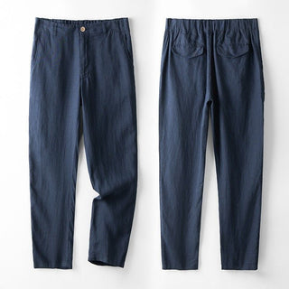 Elegant linen tailored suit set for men | Sandro -7