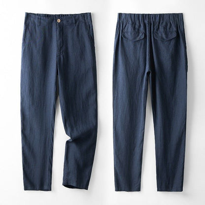 Elegant linen tailored suit set for men | Sandro -7