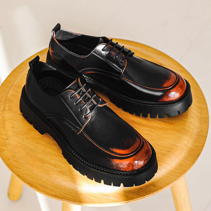 Burnished leather rugged-sole dress shoes for men | Minnesota -3