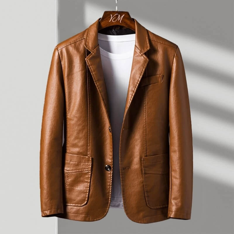 Tailored two-button classic casual jacket for men | Alessandro -1