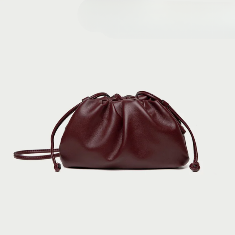 Verlaine | Women's Ruched Dumpling Clutch Bag