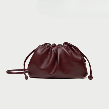 Verlaine | Women's Ruched Dumpling Clutch Bag