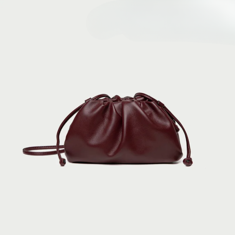 Verlaine | Women's Ruched Dumpling Clutch Bag