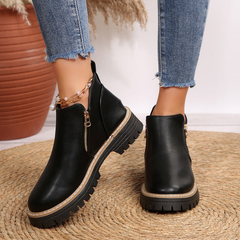 Classic elegant everyday ankle boots for women | Kate -2