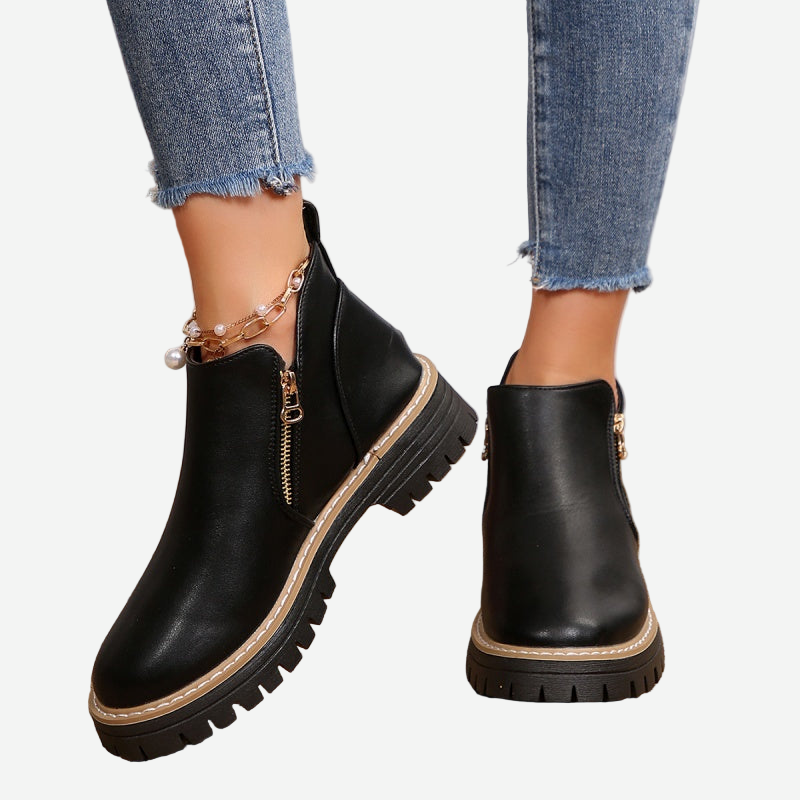 Classic elegant everyday ankle boots for women | Kate -1