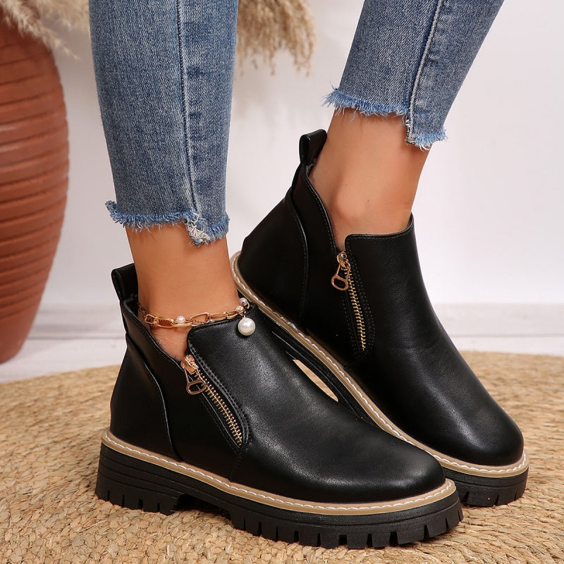 Classic elegant everyday ankle boots for women | Kate -3