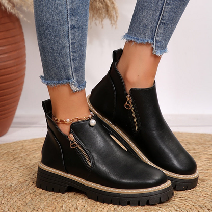 Classic elegant everyday ankle boots for women | Kate -3