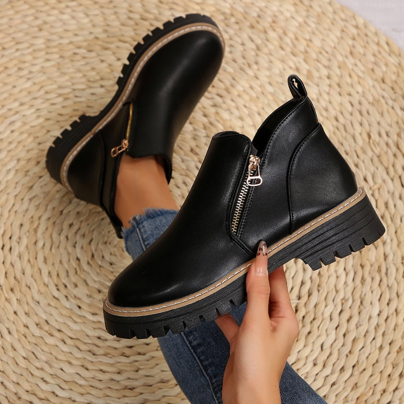 Classic elegant everyday ankle boots for women | Kate -5