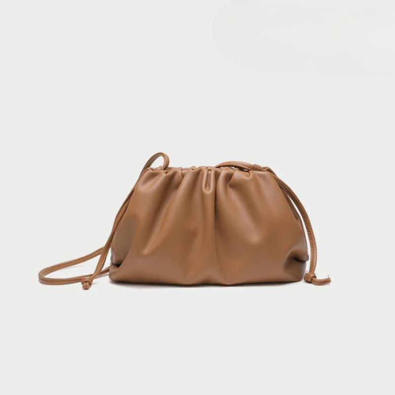 Verlaine | Women's Ruched Dumpling Clutch Bag