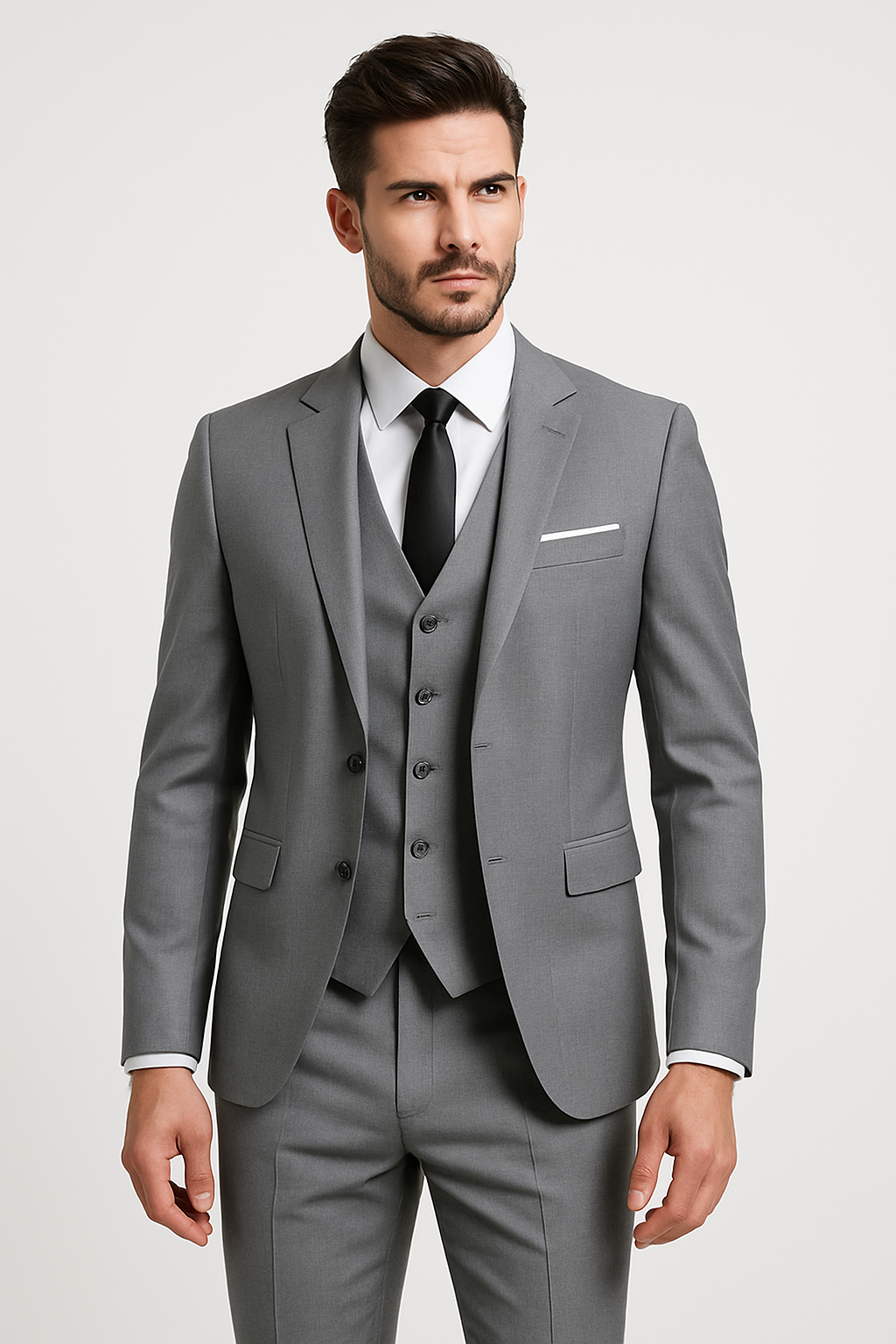 Three-piece formal tailored suit for men | Armand -3