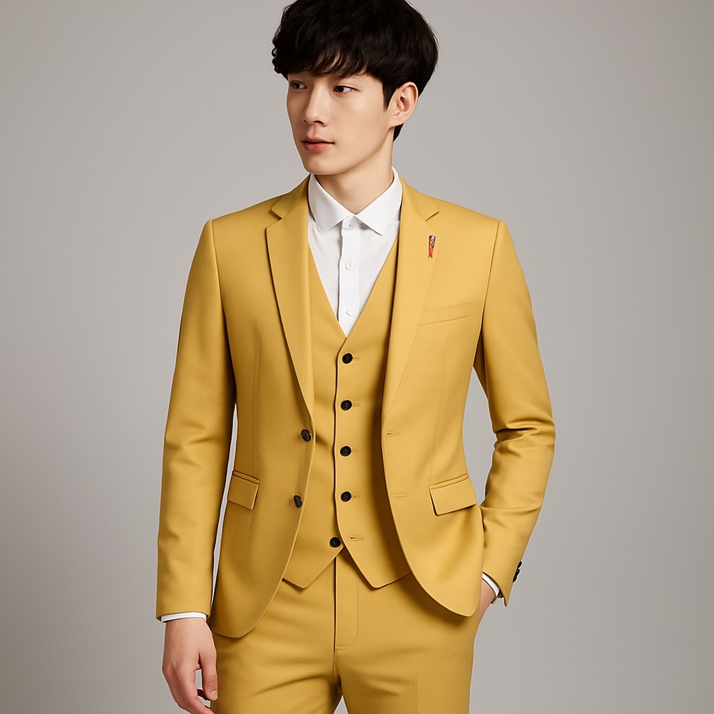 Three-piece formal tailored suit for men | Armand -5