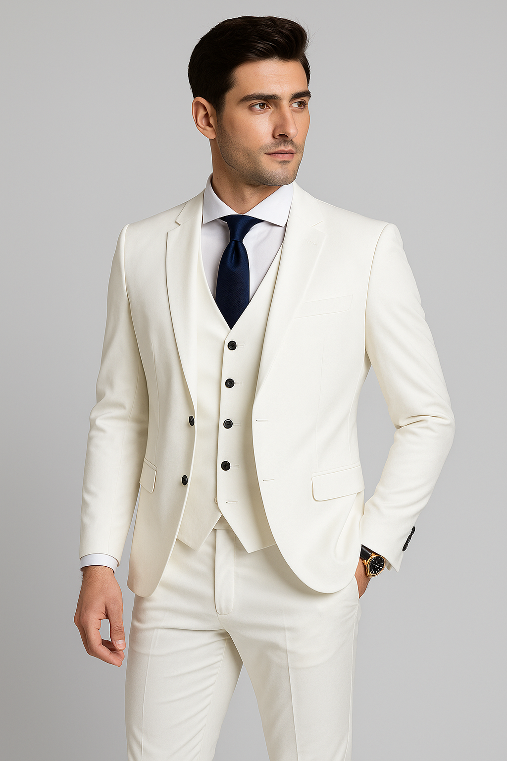 Three-piece formal tailored suit for men | Armand -4
