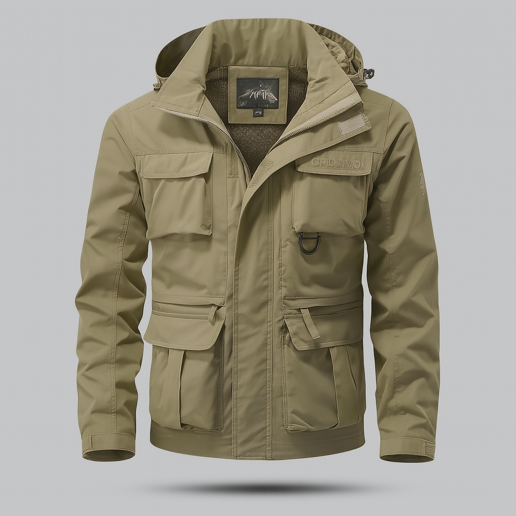 Military-style hooded winter coat for men | Vanguard Field -4