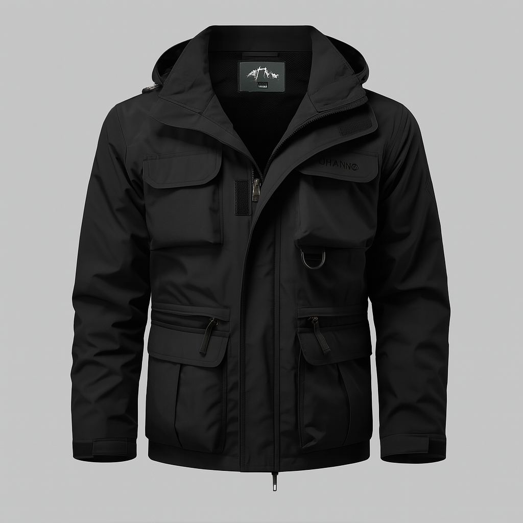 Military-style hooded winter coat for men | Vanguard Field -3