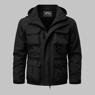 Military-style hooded winter coat for men | Vanguard Field -3
