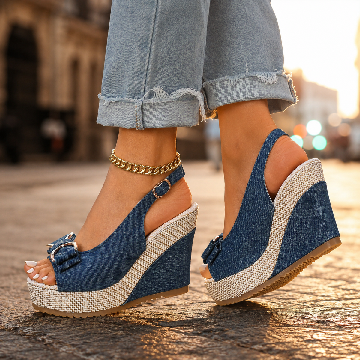 Cosette | Women's Wedge Slingback Platform Sandal
