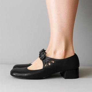 Orthopaedic leather everyday flat shoes for women | Mary -2