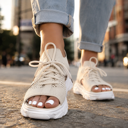 Bree | Women's Lace-Up Mesh Platform Sandal