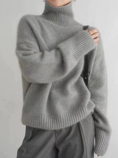 High-collar cosy cashmere jumper for women | Isabel -4