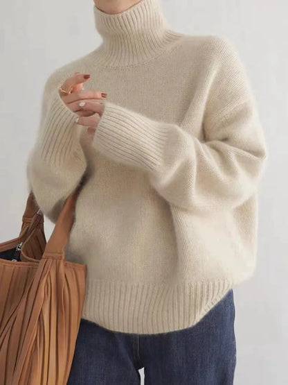 High-collar cosy cashmere jumper for women | Isabel -2