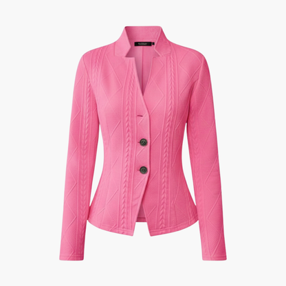 Lapel-collar single-button tailored blazer for women | Marcelline -1