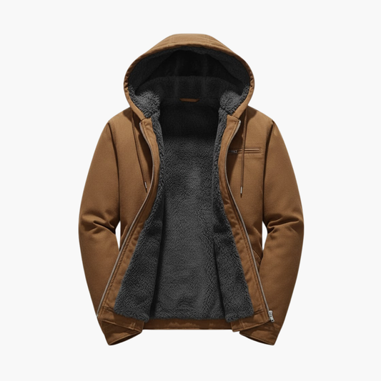 Outdoor hooded zip-pocket casual jacket for men | Norvik -1