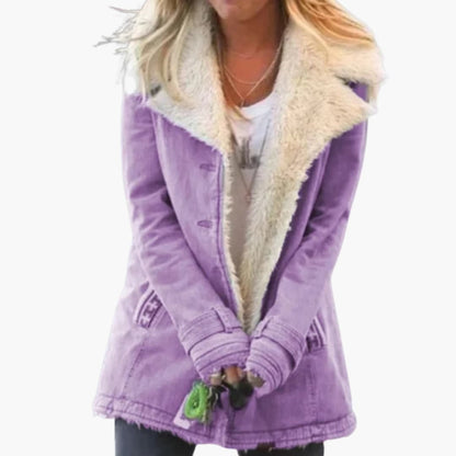 High-collar full-zip everyday winter jacket for women | Norvella -7