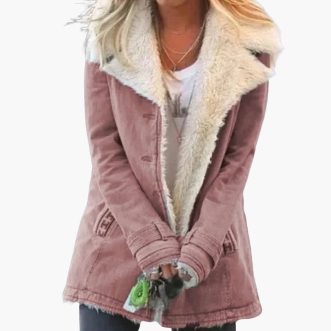 High-collar full-zip everyday winter jacket for women | Norvella -6