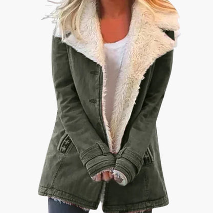 High-collar full-zip everyday winter jacket for women | Norvella -4