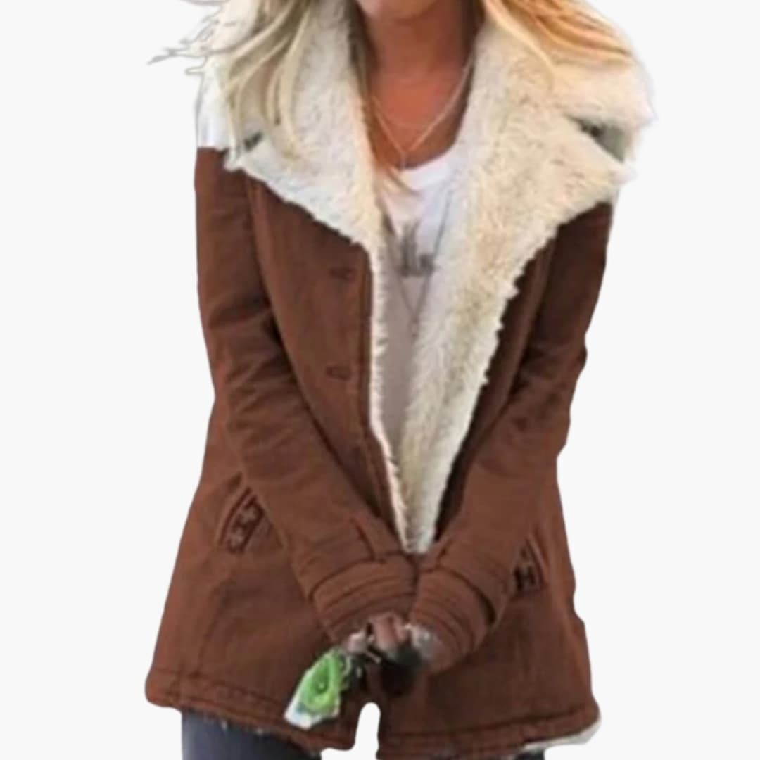High-collar full-zip everyday winter jacket for women | Norvella -9