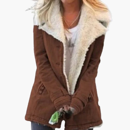 High-collar full-zip everyday winter jacket for women | Norvella -9