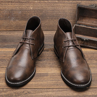 Elvarin | Men's Leather Chukka Boots with Cushioned Insole