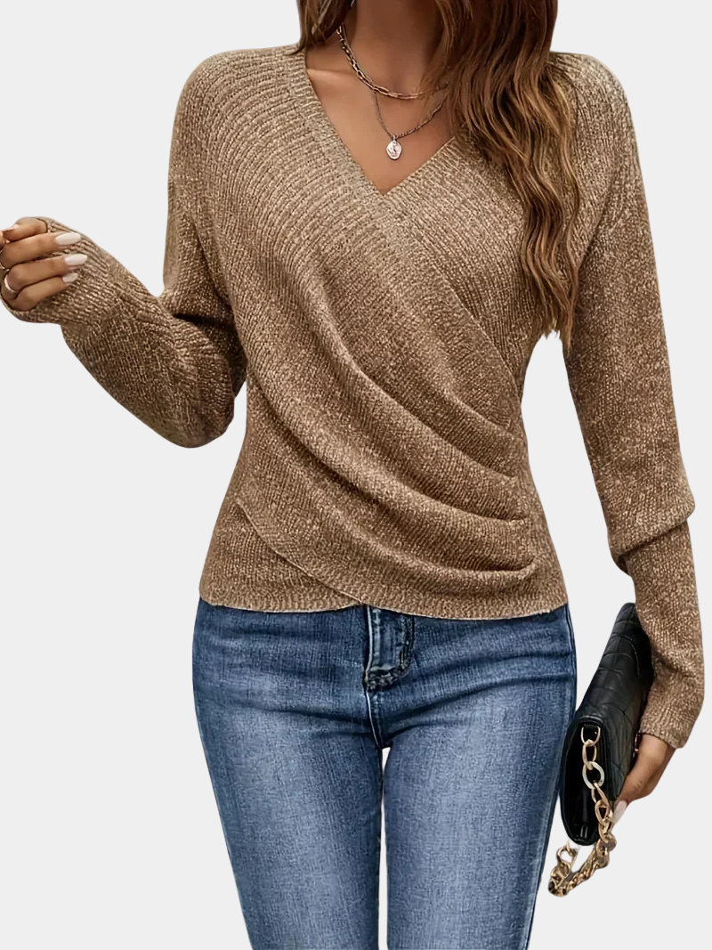Classic knitted everyday jumper for women | Elena -2