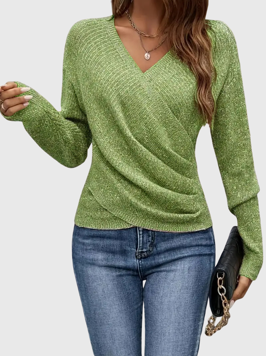 Classic knitted everyday jumper for women | Elena -1
