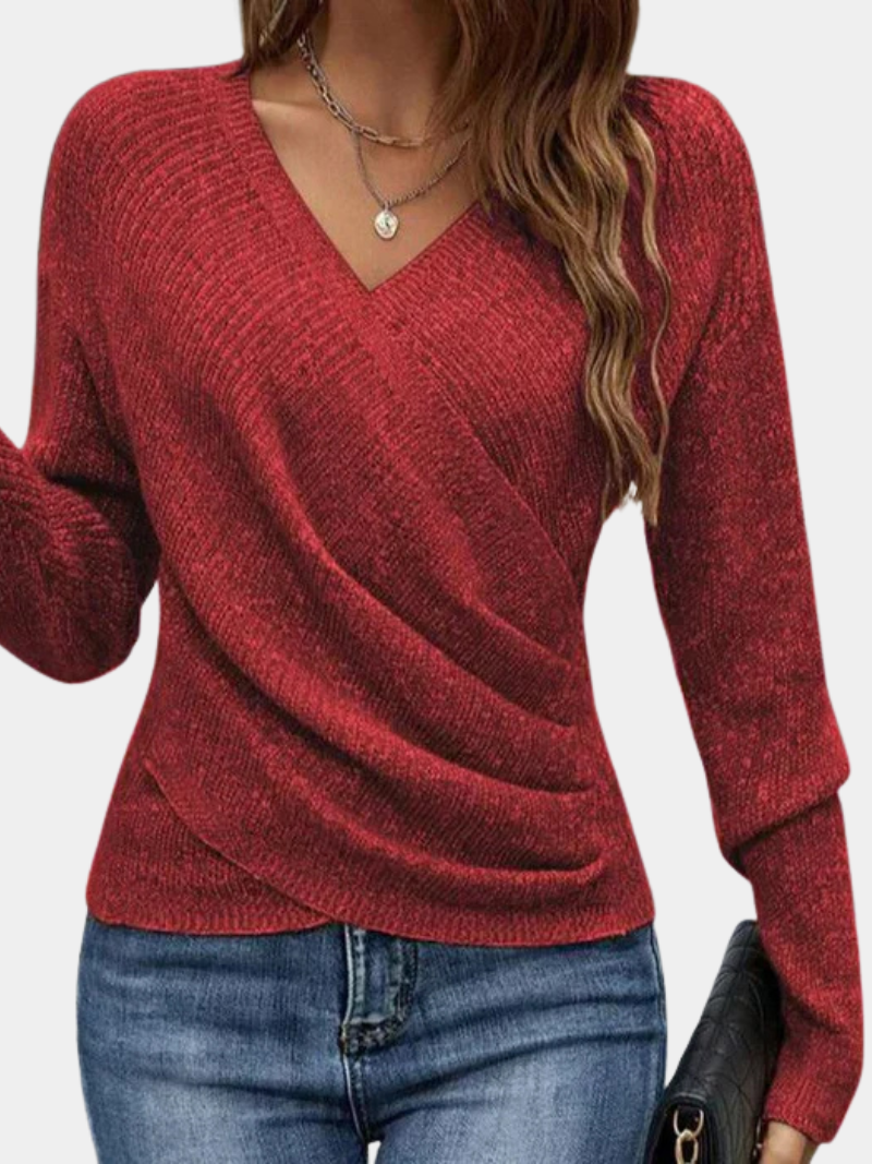 Classic knitted everyday jumper for women | Elena -3