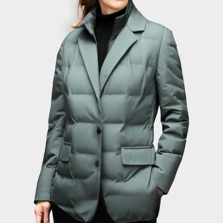 Lightweight insulated wind-resistant city jacket for women | Downtown Elise -4