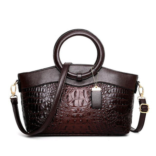 Crocodile-embossed crossbody everyday bag for women | Elise Heritage -3