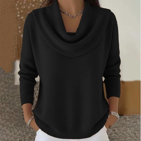 Collared cosy knit everyday jumper for women | Eliza -4
