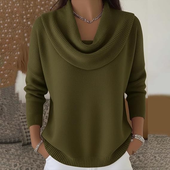 Collared cosy knit everyday jumper for women | Eliza -3