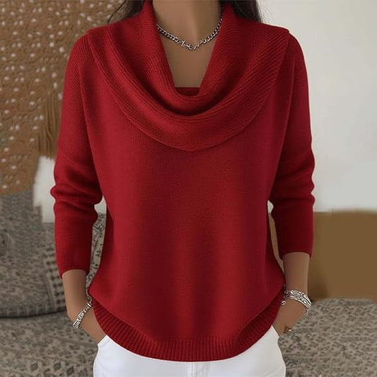 Collared cosy knit everyday jumper for women | Eliza -1