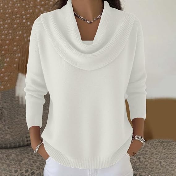 Collared cosy knit everyday jumper for women | Eliza -5