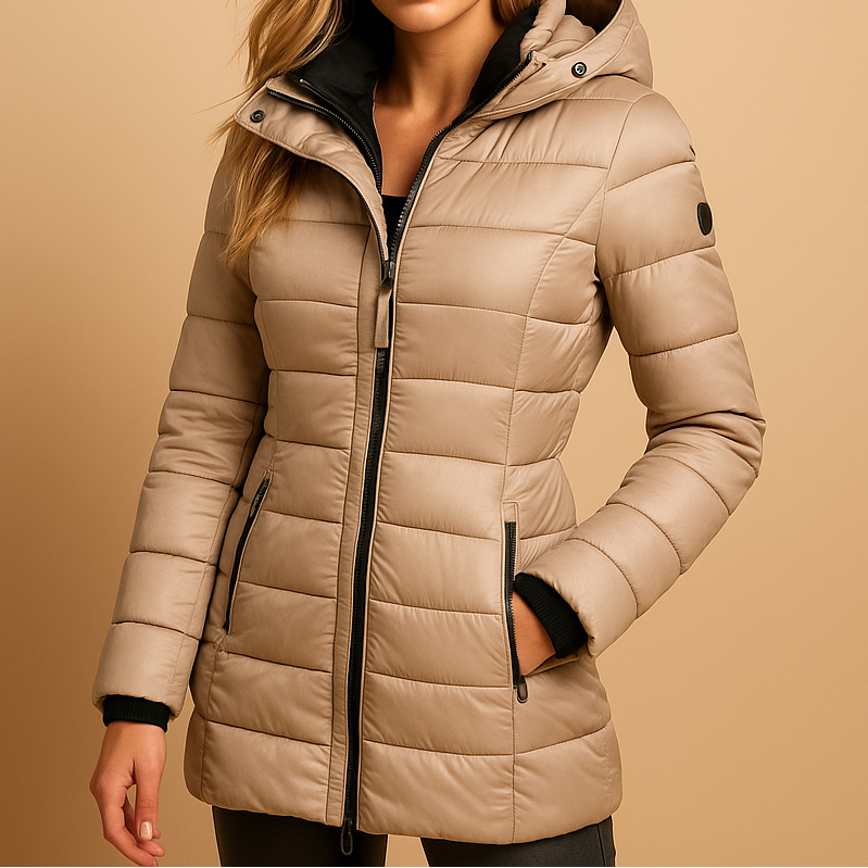 Warm insulated casual jacket for women | Elize Aurielle -3