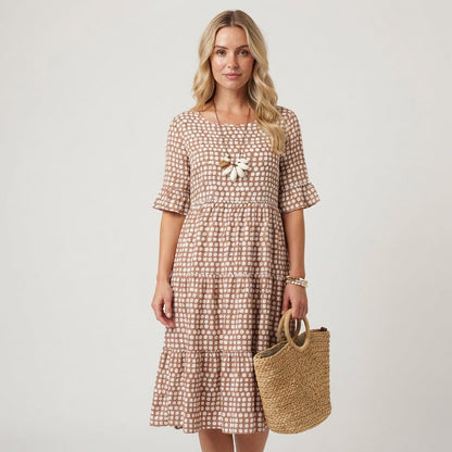 Marielle | Women's Polka Dot Midi Dress