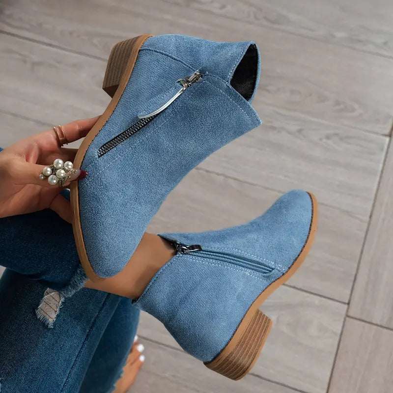 Ergonomic comfort everyday ankle boots for women | Alina -2