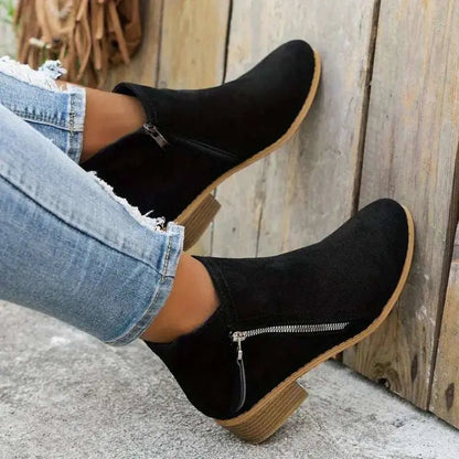 Ergonomic comfort everyday ankle boots for women | Alina -3
